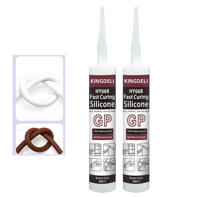 Vedador de vidro do silicone do aquário, colagem impermeável clara do silicone com Grey Black Color